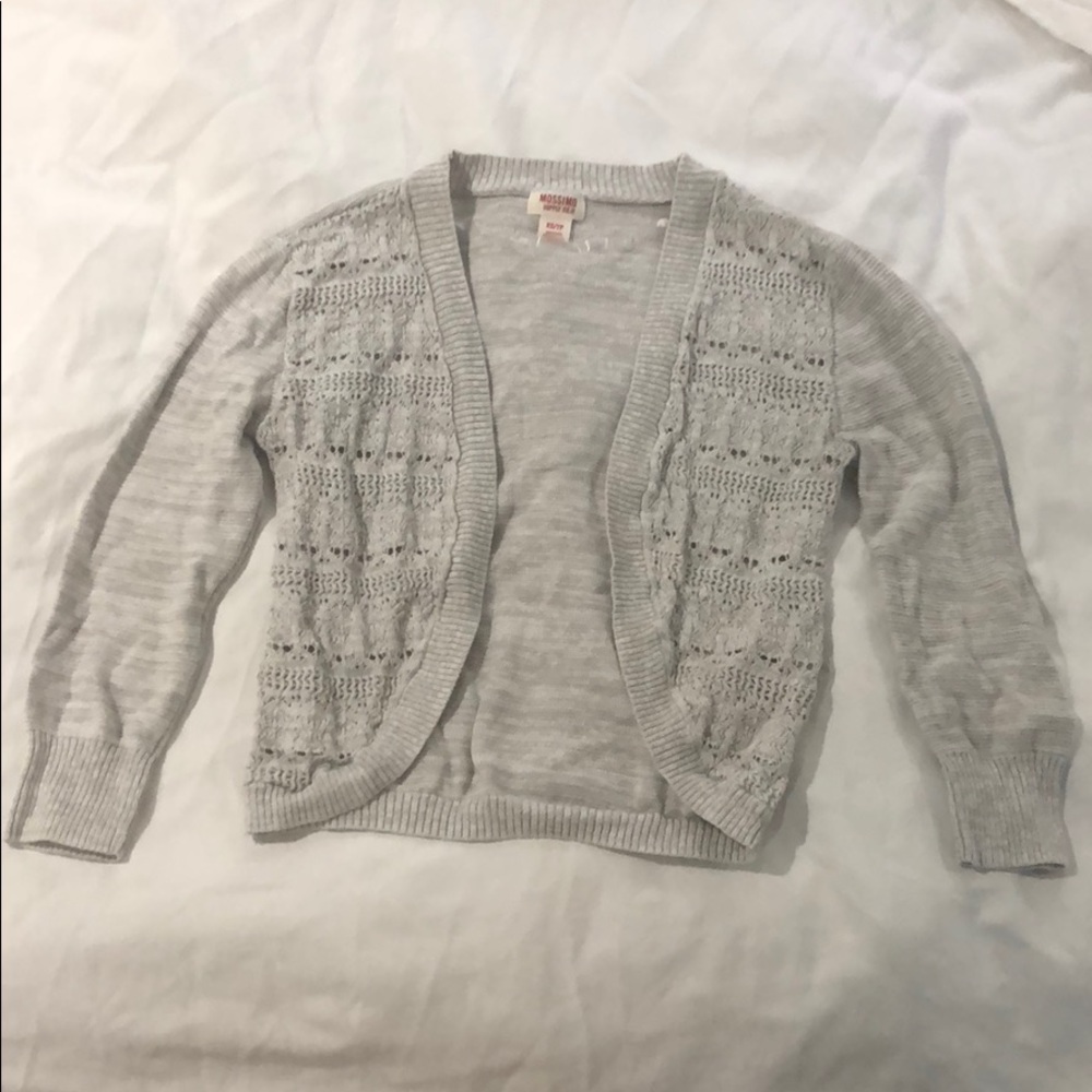 Crochet grey sweater